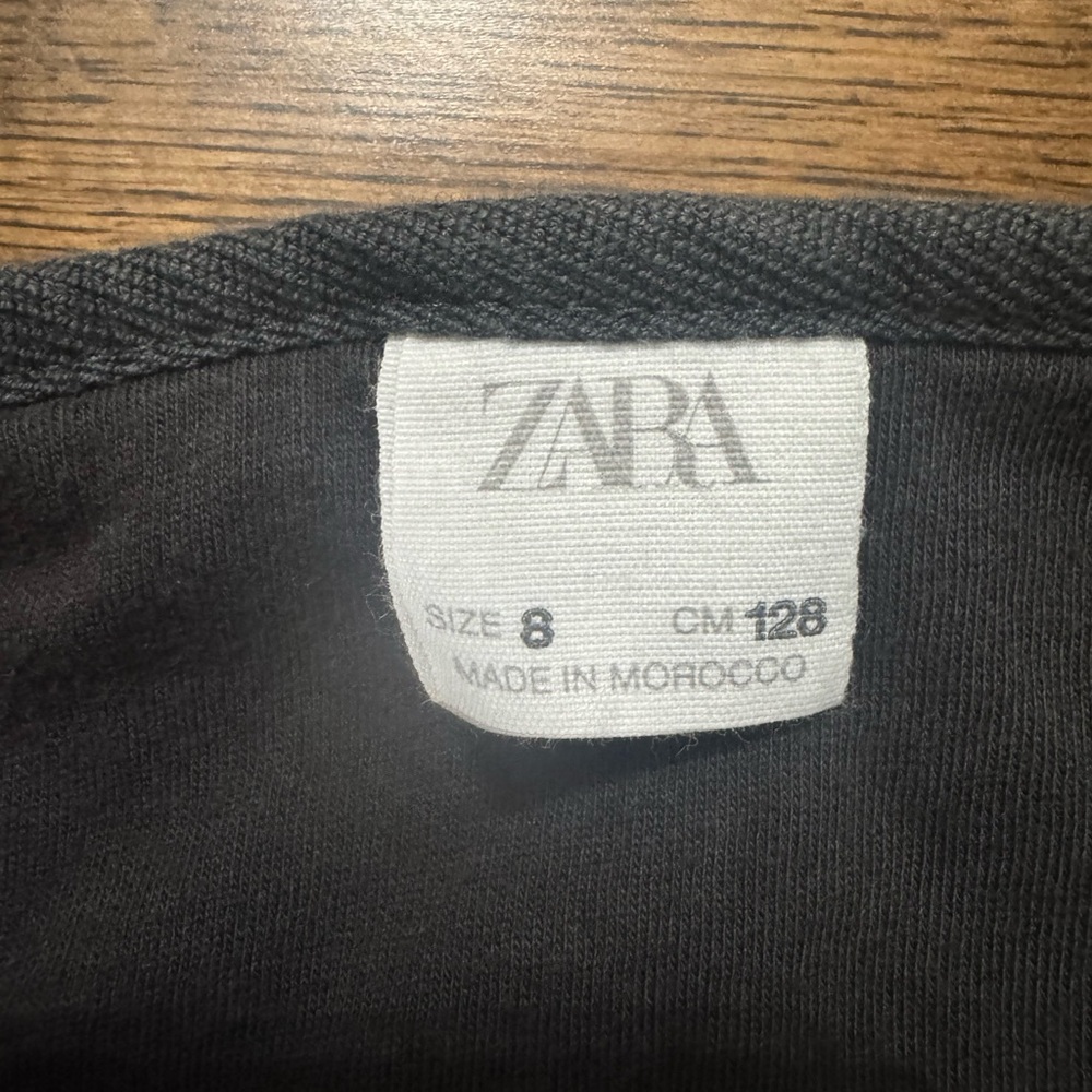 Zara Dark Grey Quilted Jacket Size 8 - Picture 3 of 3